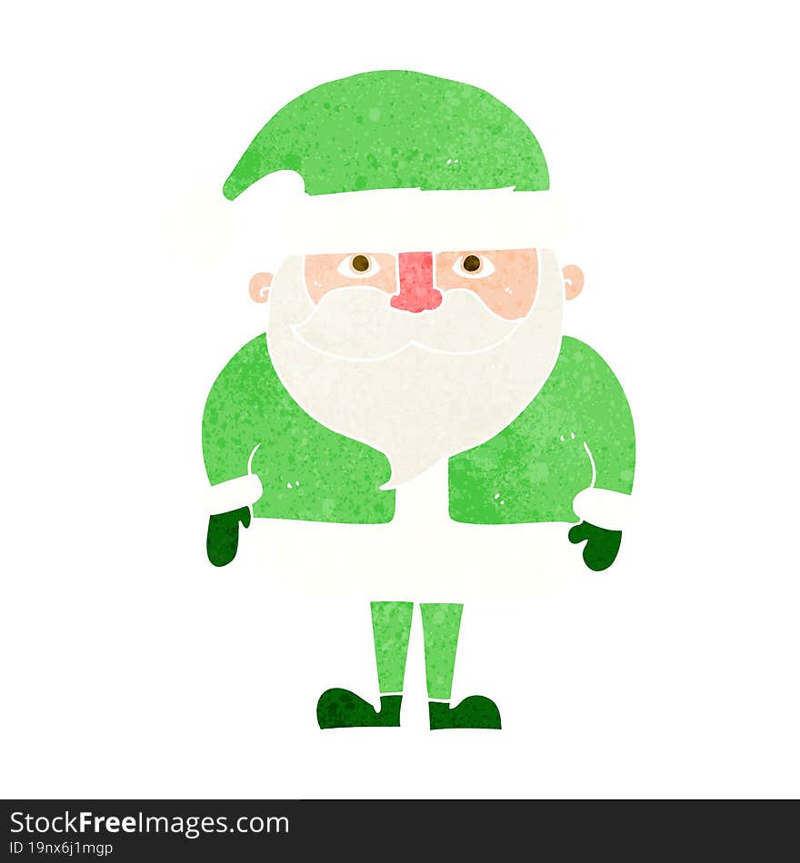 cartoon happy santa claus