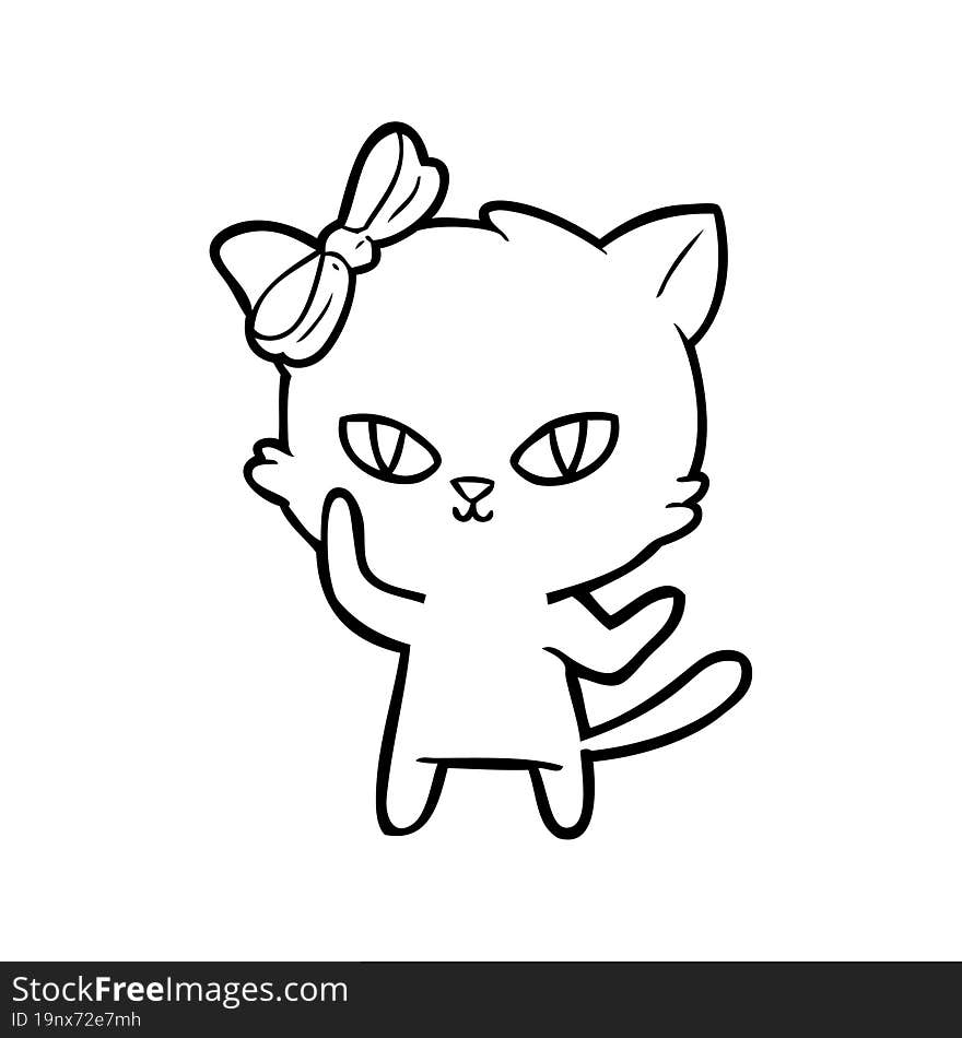 cute cartoon cat. cute cartoon cat