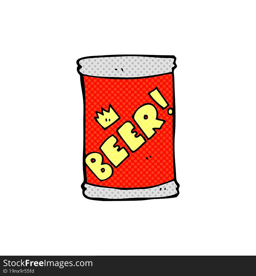 cartoon beer can