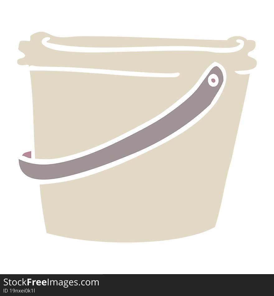 cartoon doodle bucket