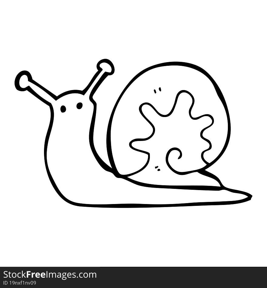 cartoon snail