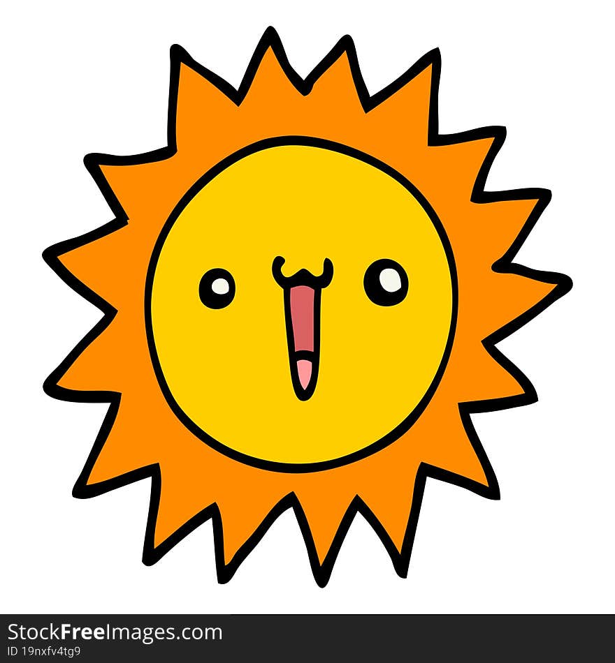 cartoon sun