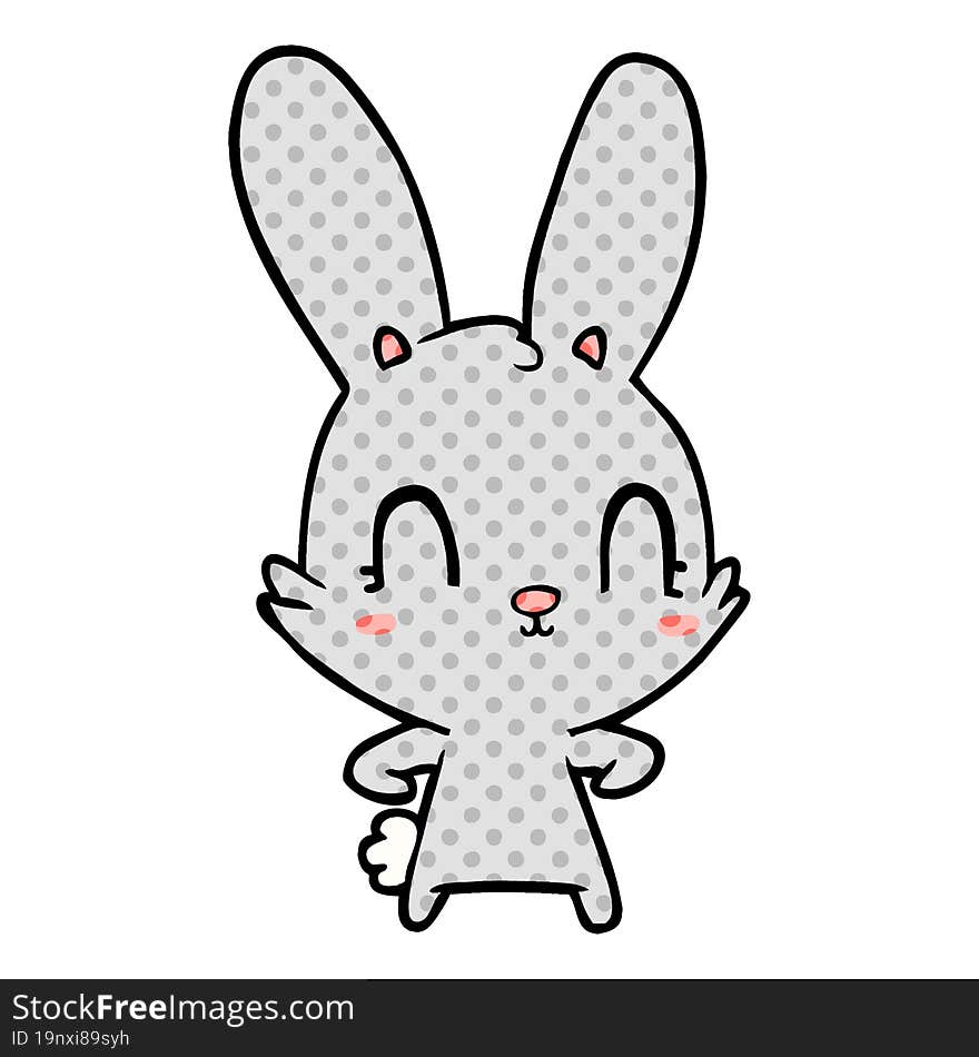 cute cartoon rabbit. cute cartoon rabbit