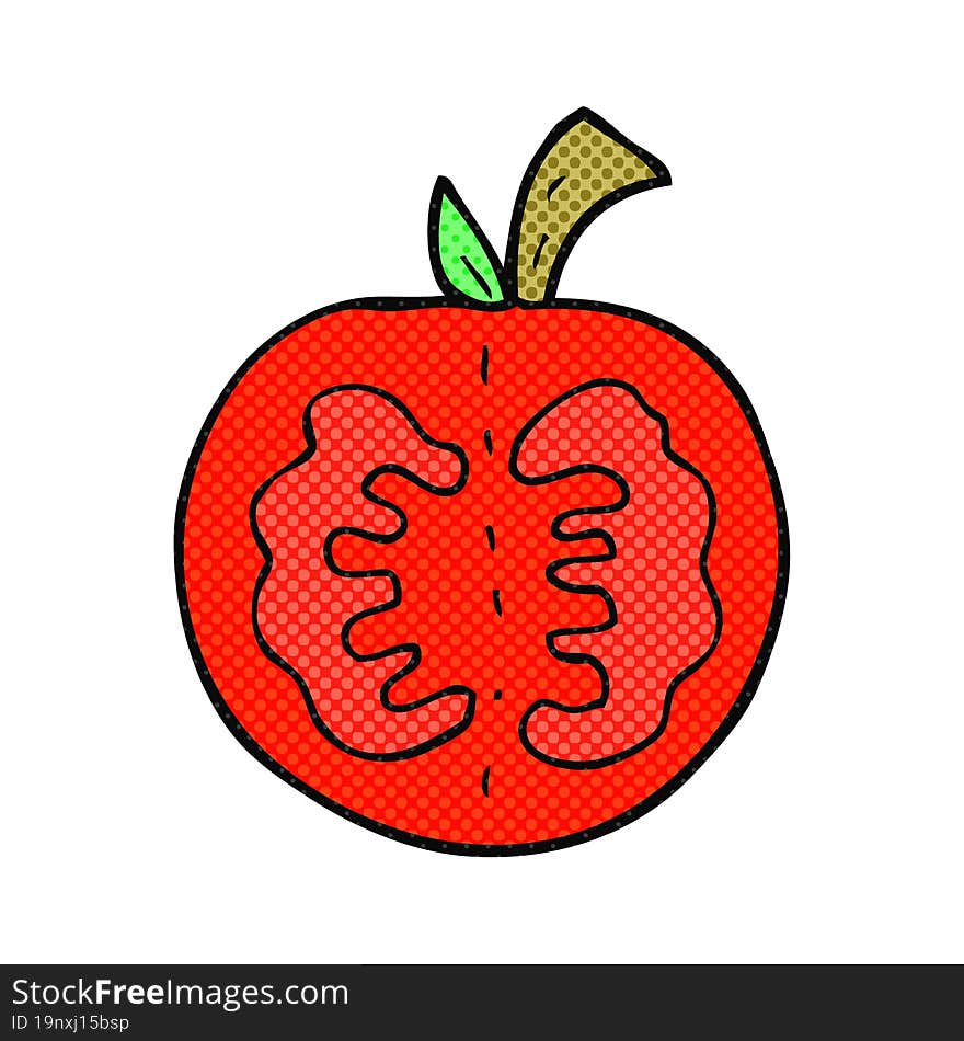 freehand drawn cartoon tomato