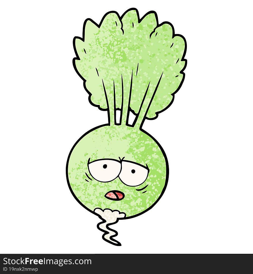 cartoon root vegetable. cartoon root vegetable