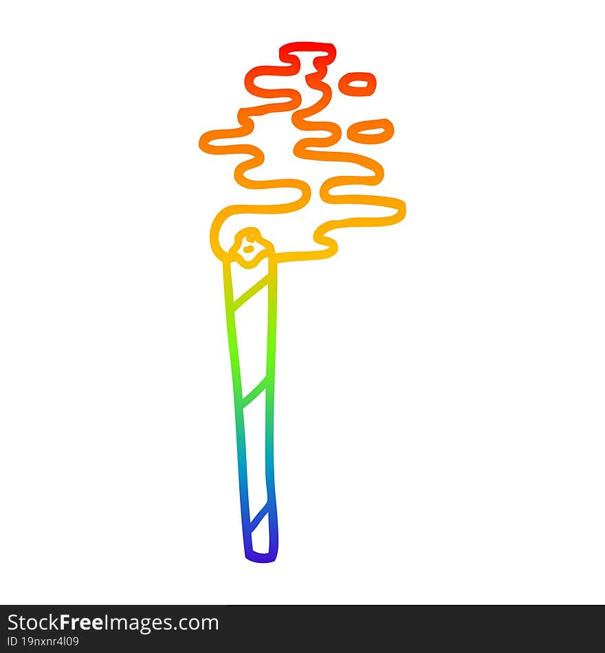 rainbow gradient line drawing cartoon medical joint