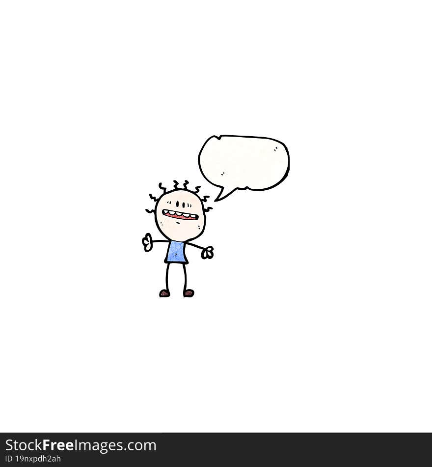 cartoon nervous man