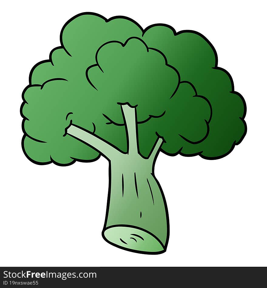 cartoon broccoli. cartoon broccoli