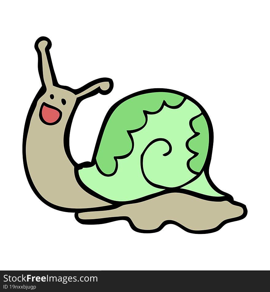 cute cartoon snail