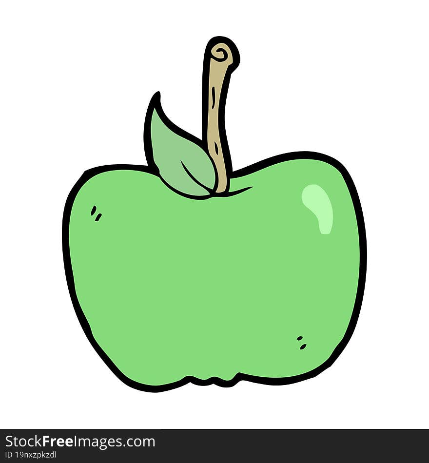 cartoon apple