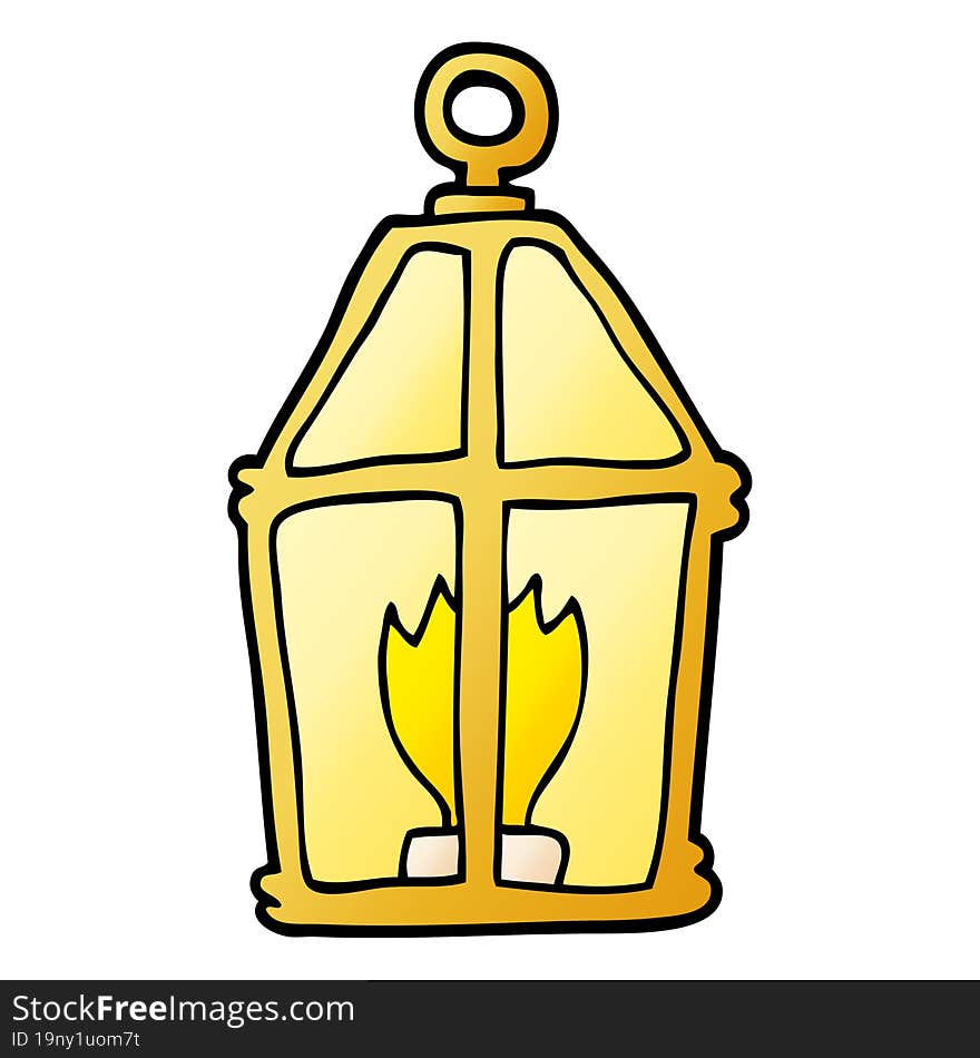 cartoon doodle lantern