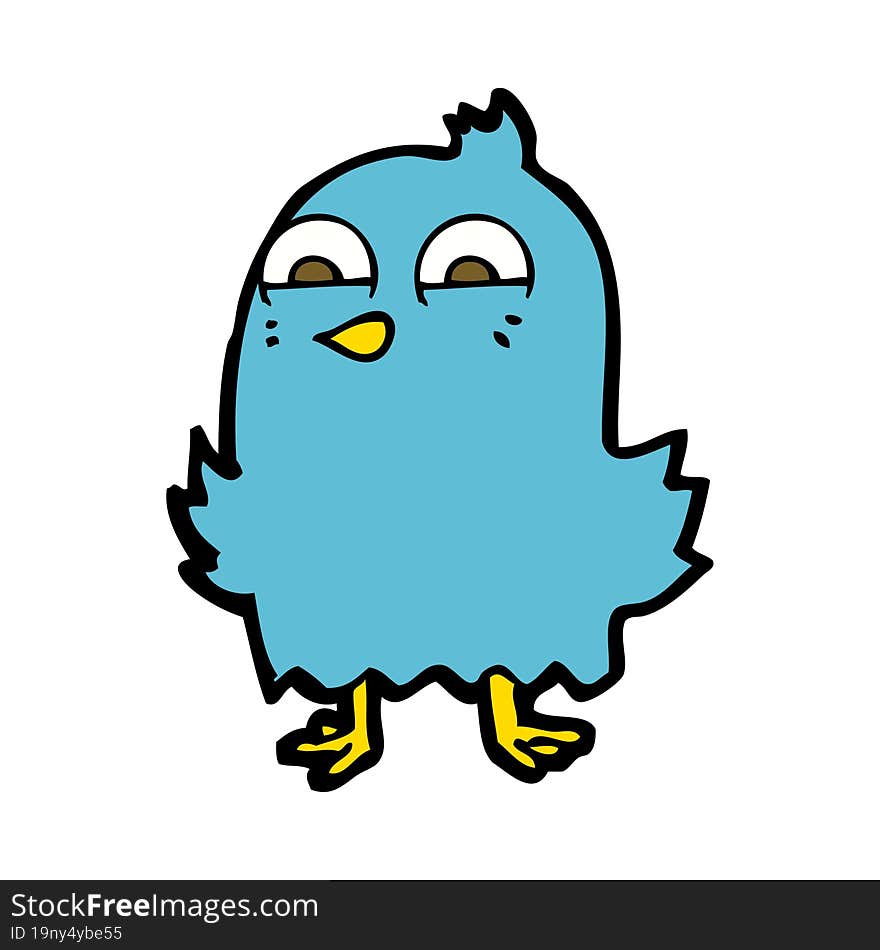 funny cartoon bird