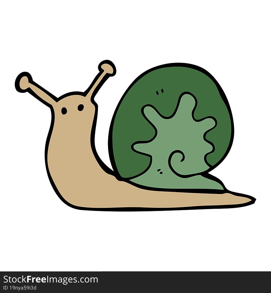 cartoon snail