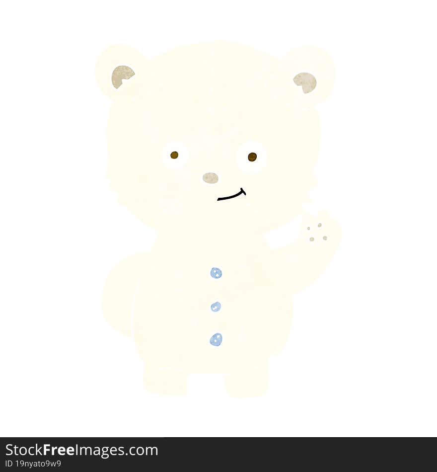 cartoon polar bear cub