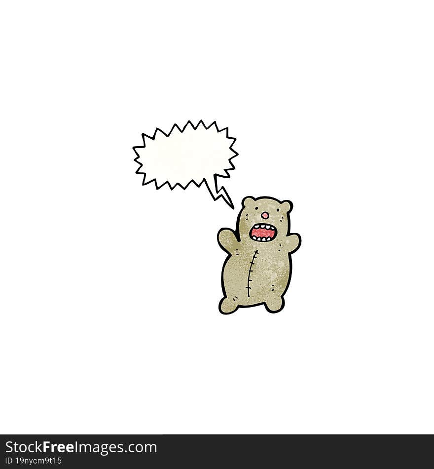 Cartoon Bear Shouting