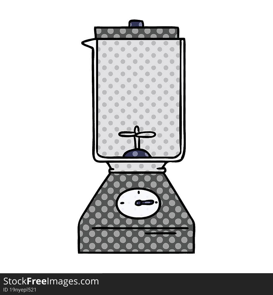 cartoon doodle of a food blender