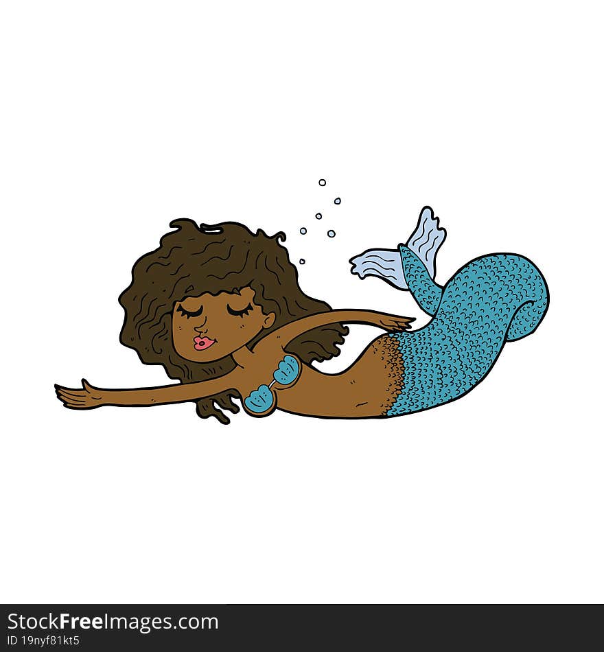 cartoon mermaid