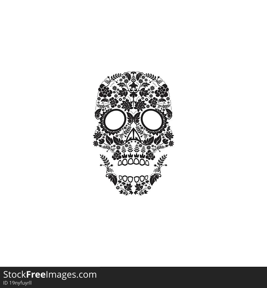 day of the dead skull