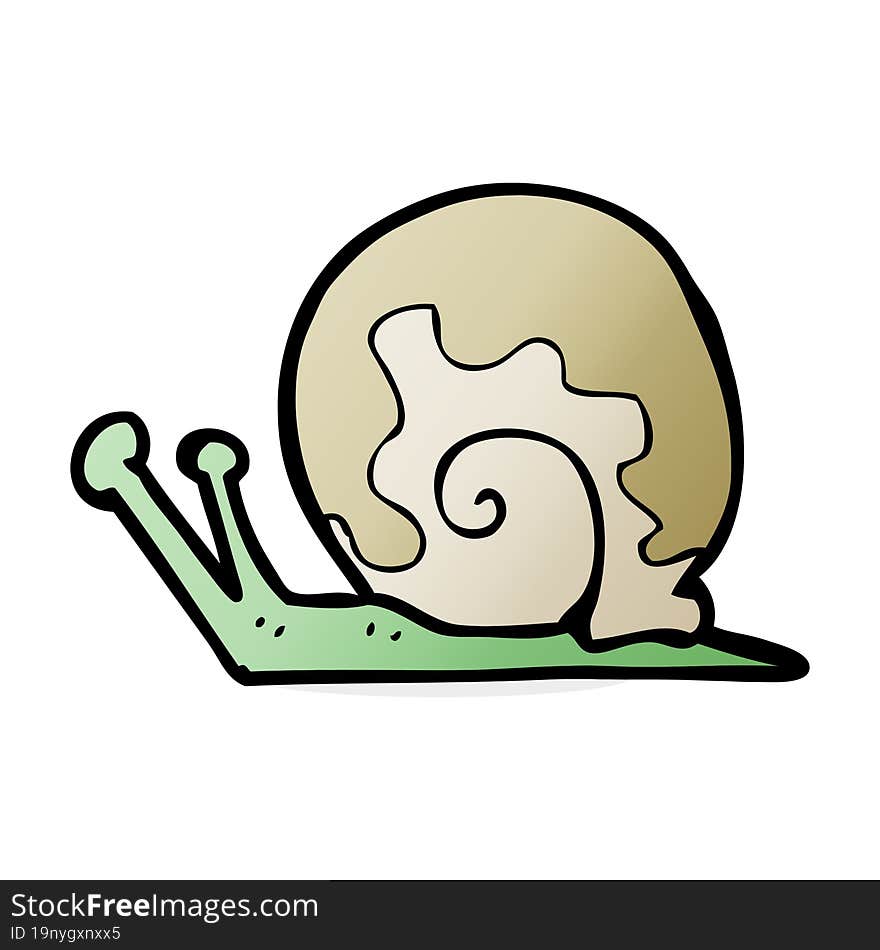 cartoon snail