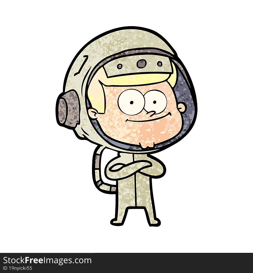 happy astronaut cartoon. happy astronaut cartoon