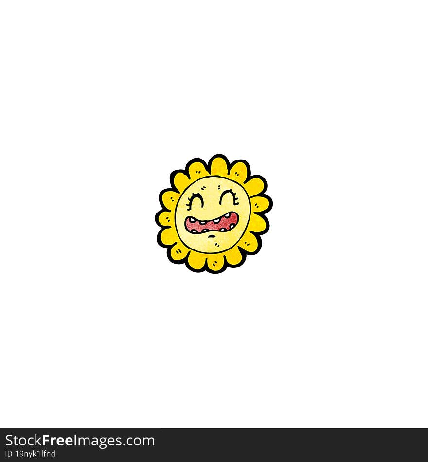 cartoon sunflower