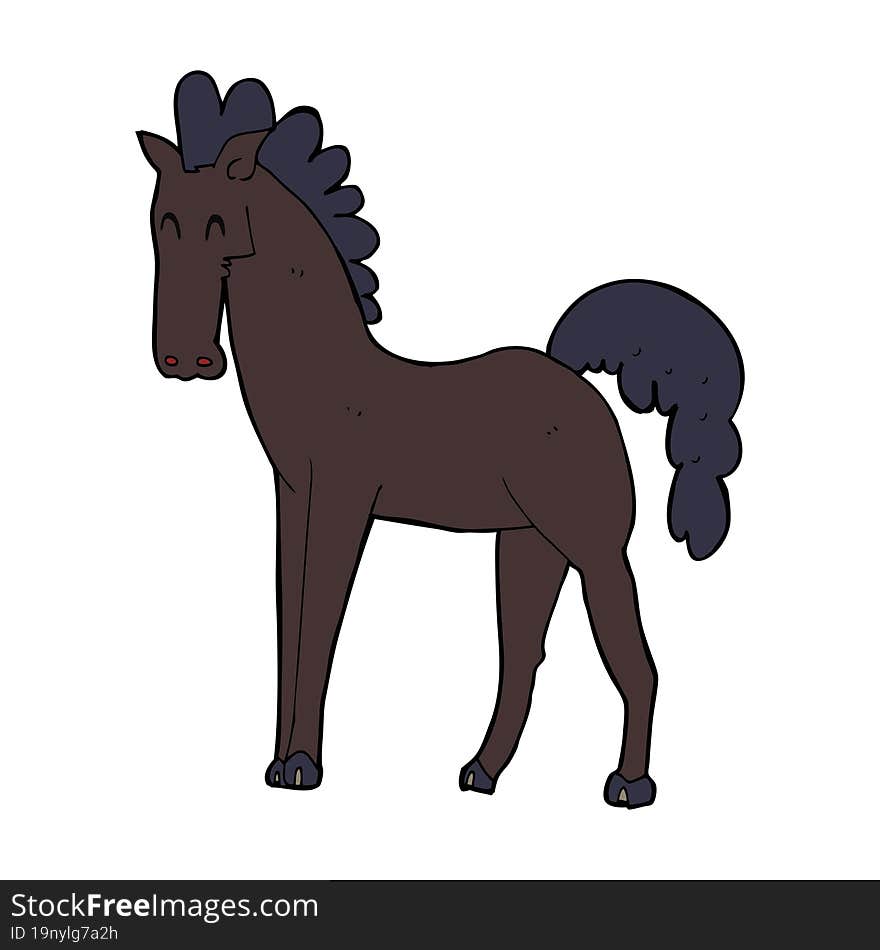 cartoon horse