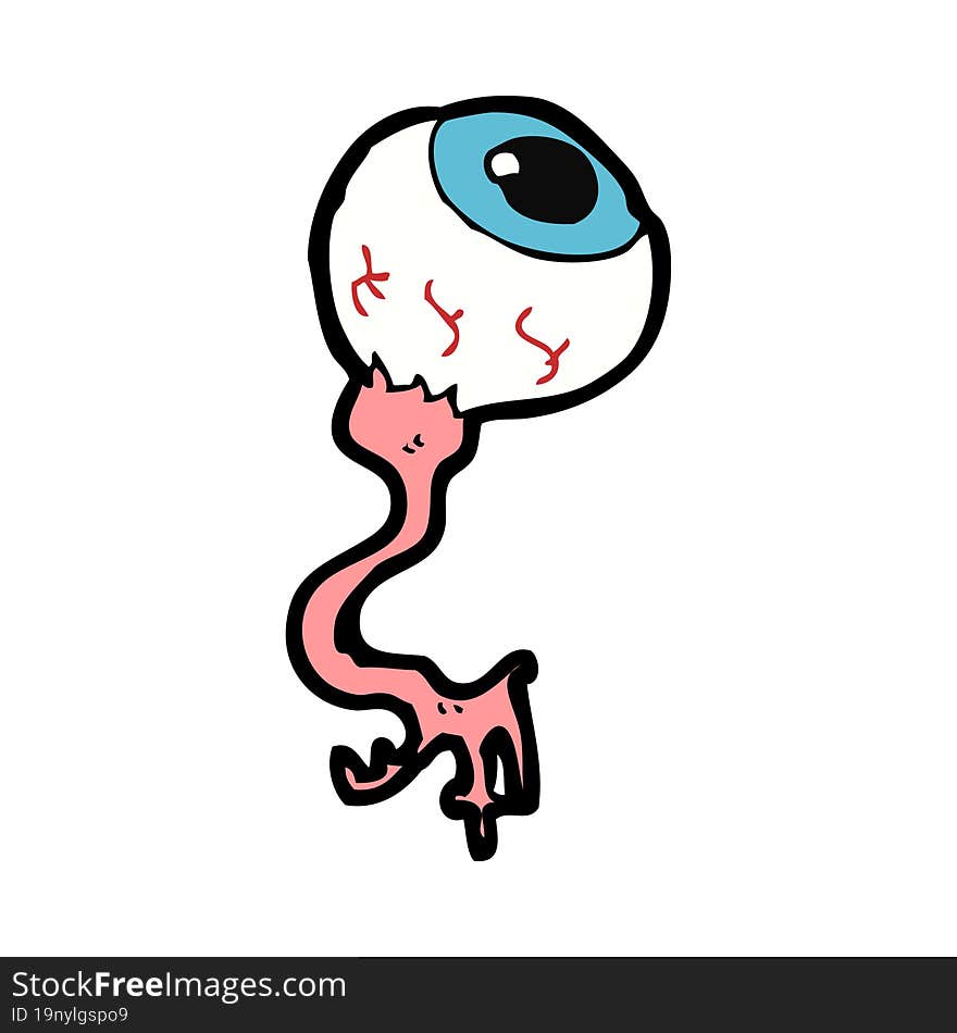 cartoon gross eyeball