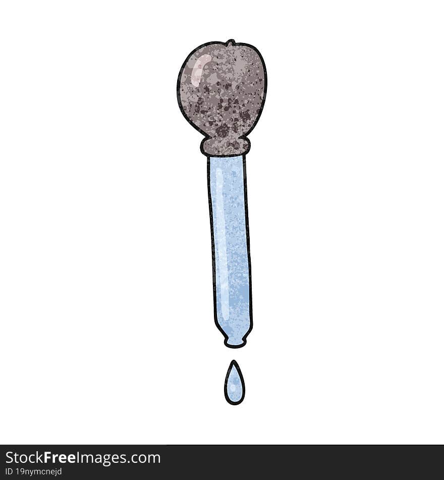 Textured Cartoon Pipette Dripping