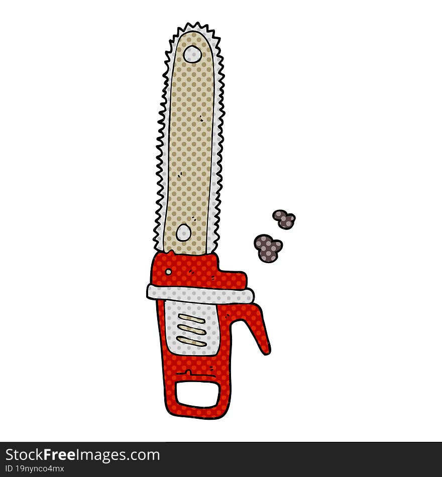 cartoon chainsaw