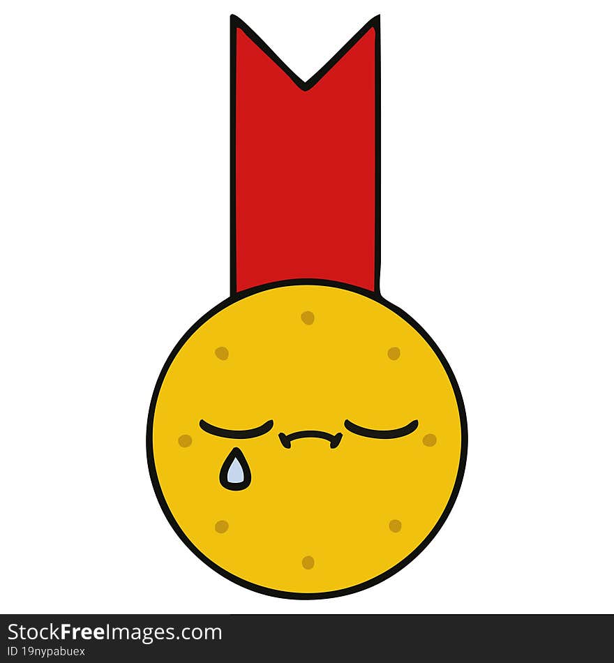 Cute Cartoon Gold Medal