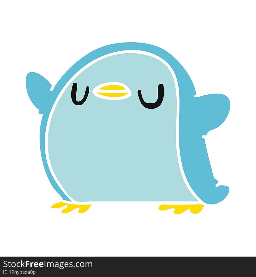 cartoon kawaii of a cute penguin