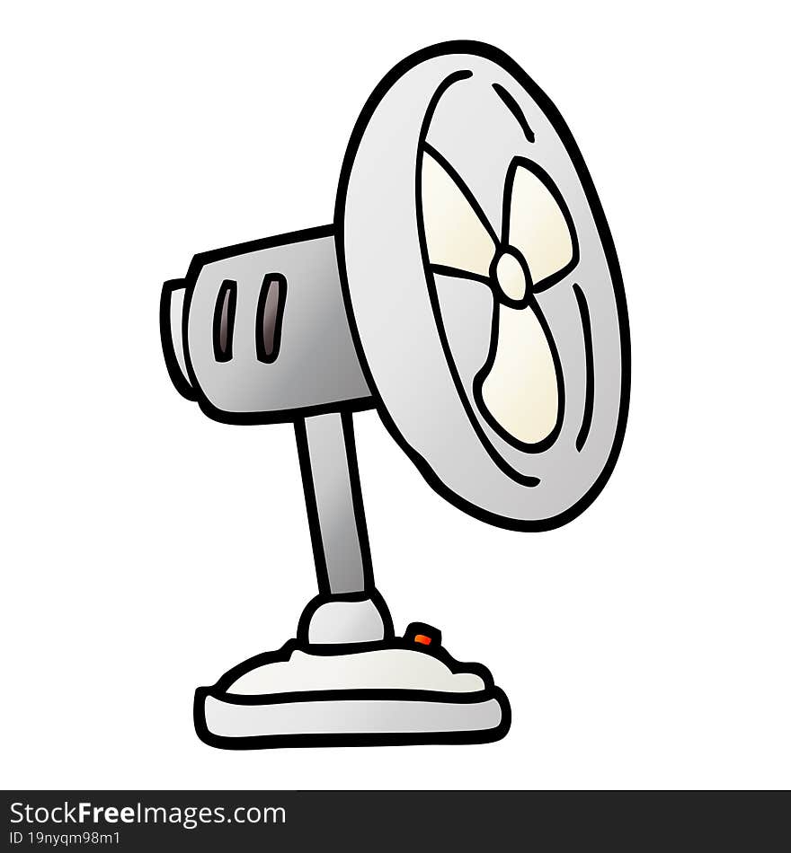 Vector Gradient Illustration Cartoon Desktop Fan