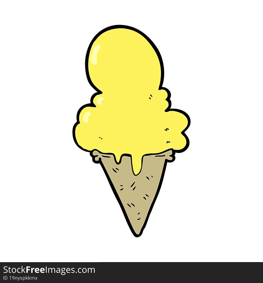 cartoon ice cream