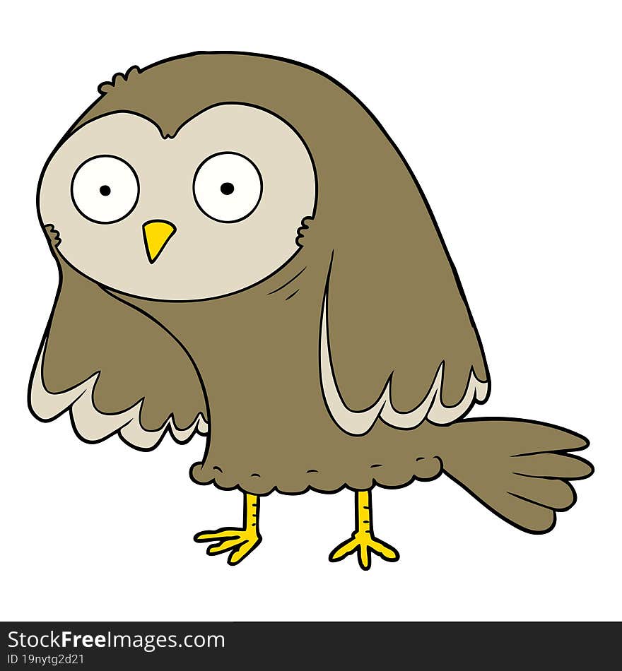 cartoon owl. cartoon owl