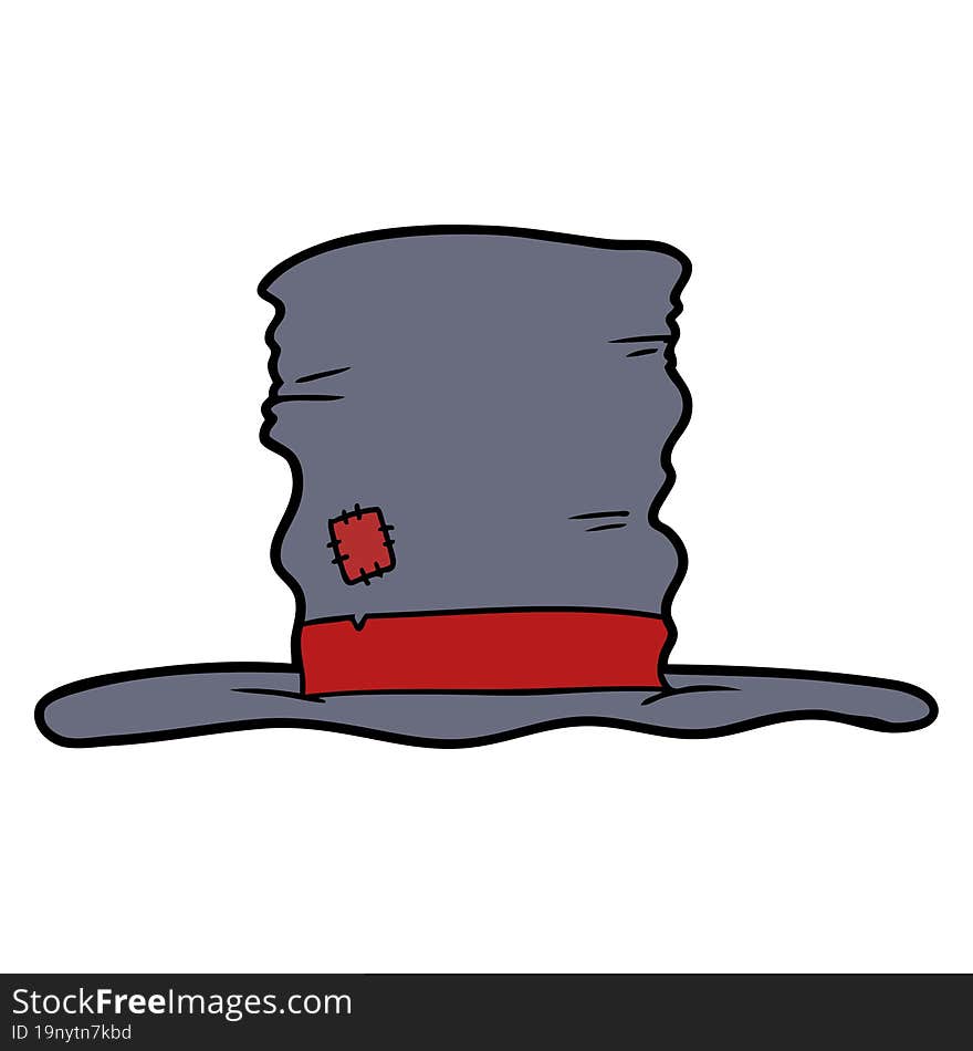 old top hat cartoon. old top hat cartoon