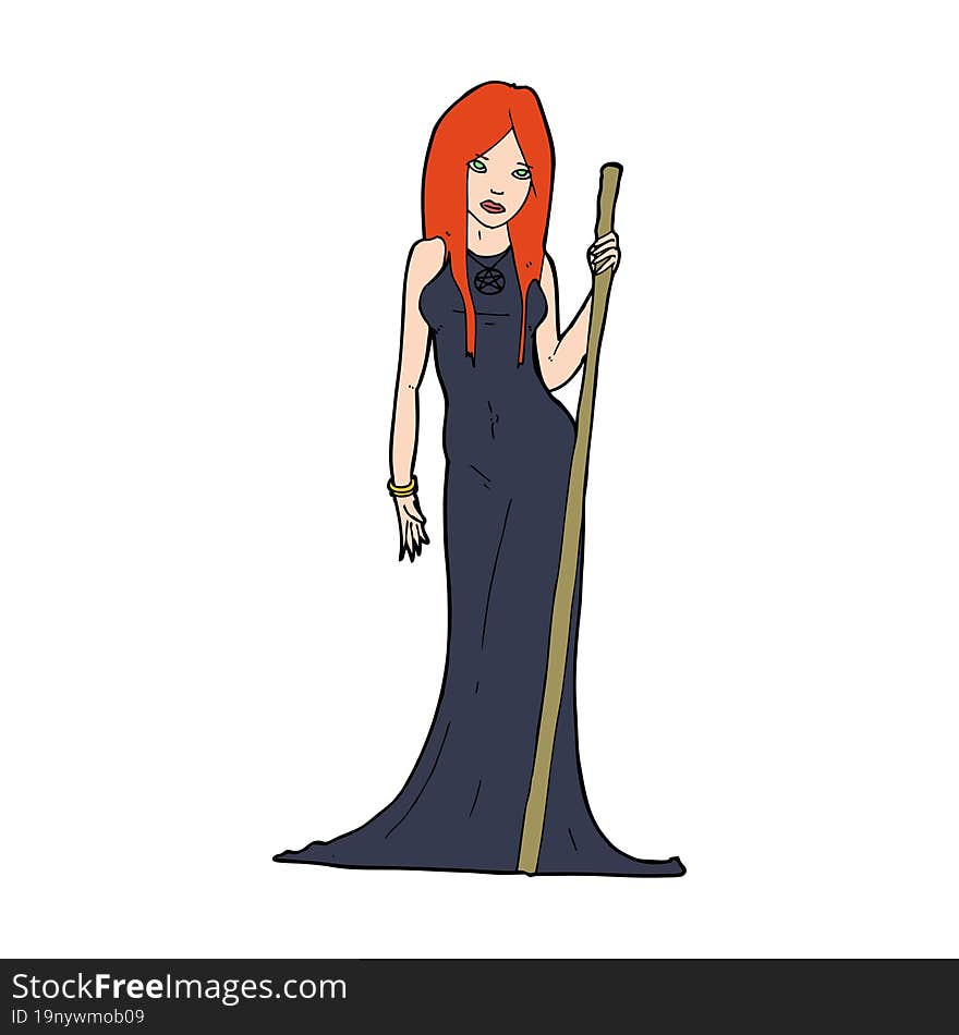 cartoon sorceress