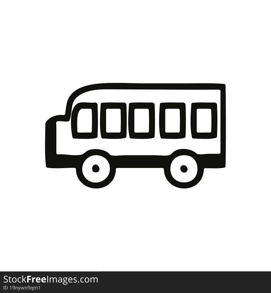 school bus icon symbol