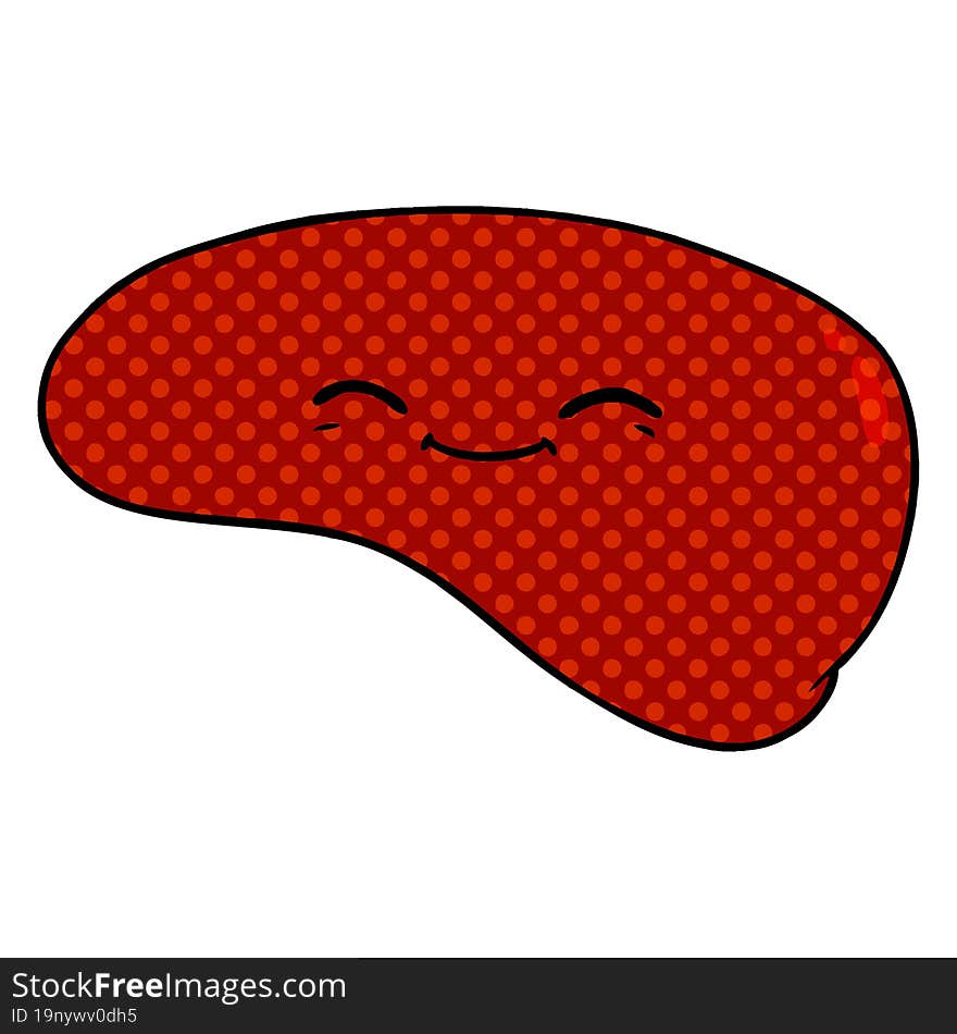 cartoon liver. cartoon liver