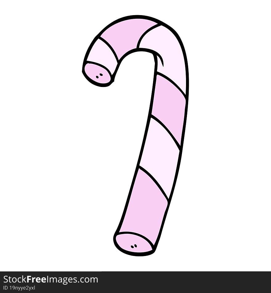 cartoon doodle pink candy canes