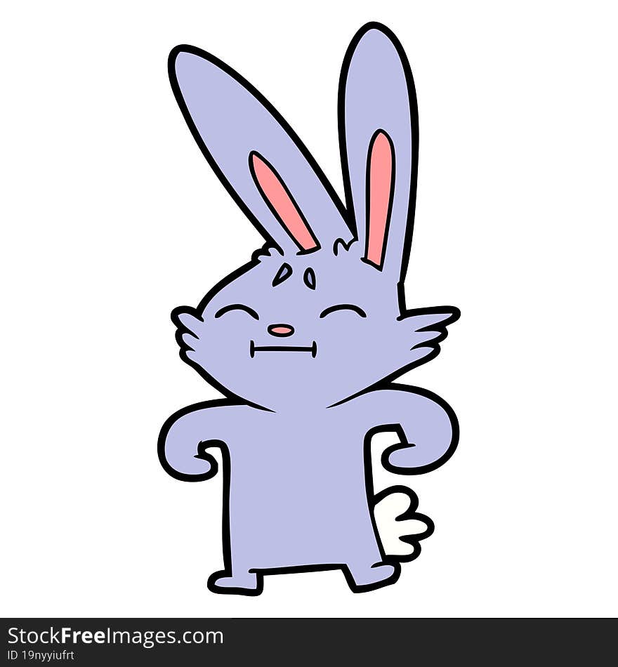 cartoon rabbit. cartoon rabbit