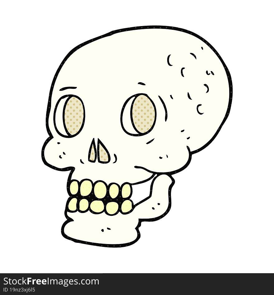 cartoon halloween skull