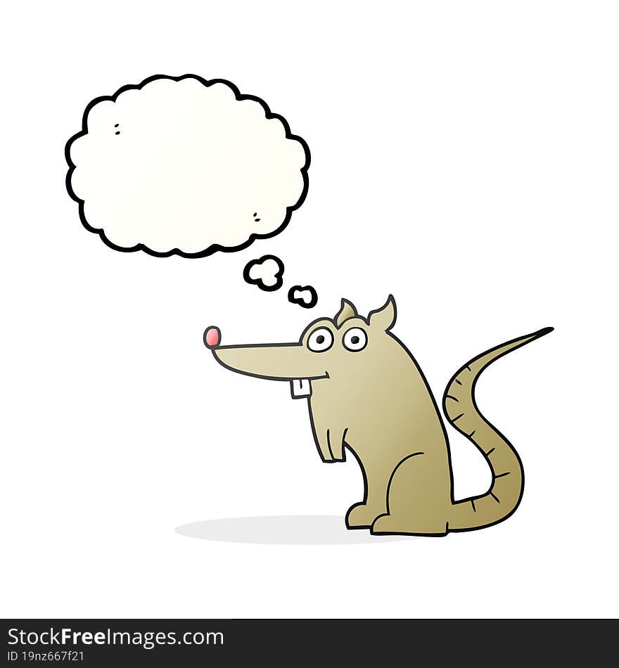 thought bubble cartoon rat