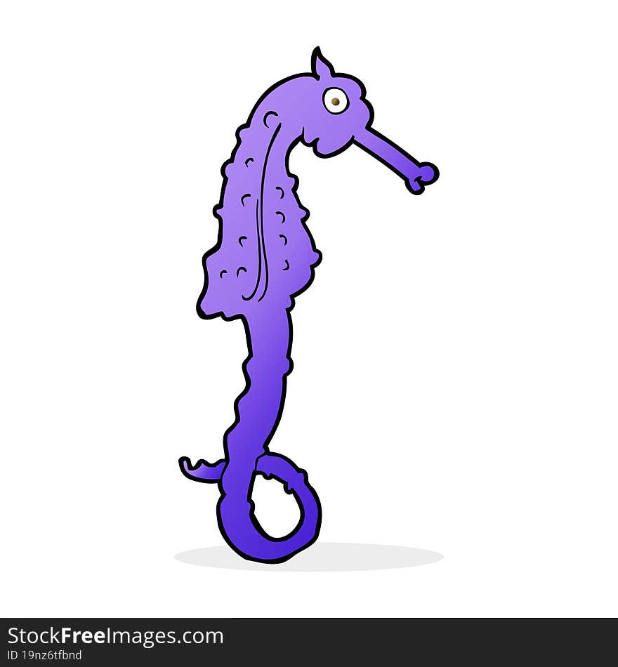 Cartoon Sea Horse