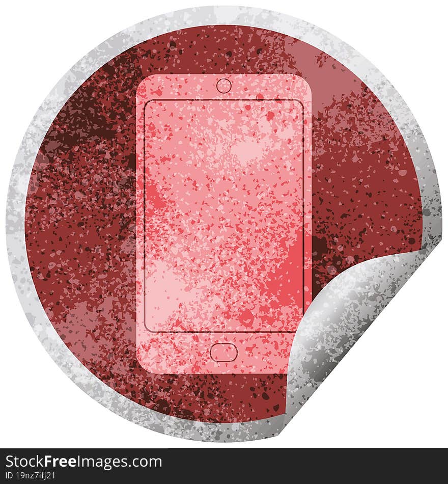 cell phone circular peeling sticker