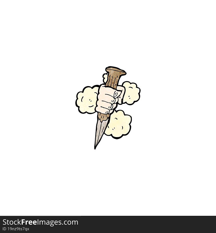 cartoon vampire stake