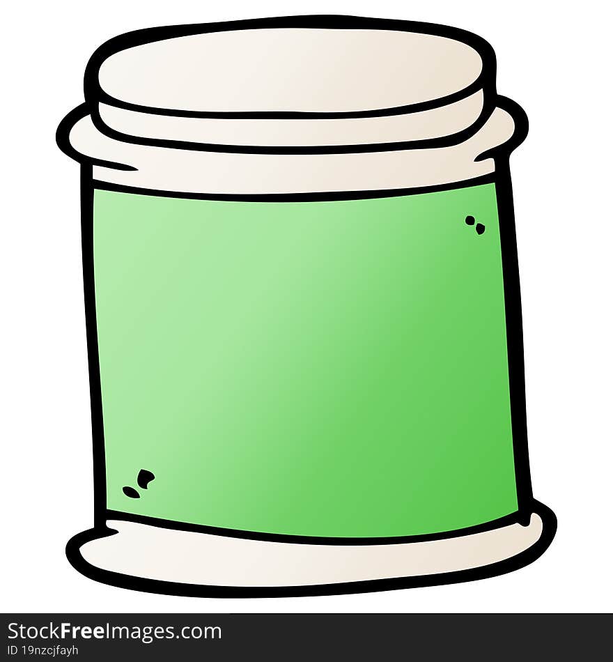 Cartoon Doodle Vitamin Pots