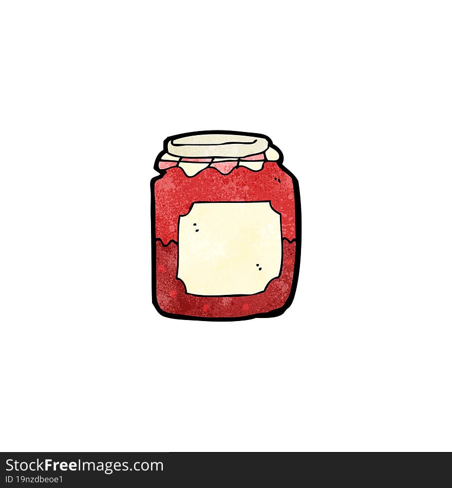 cartoon jam jar