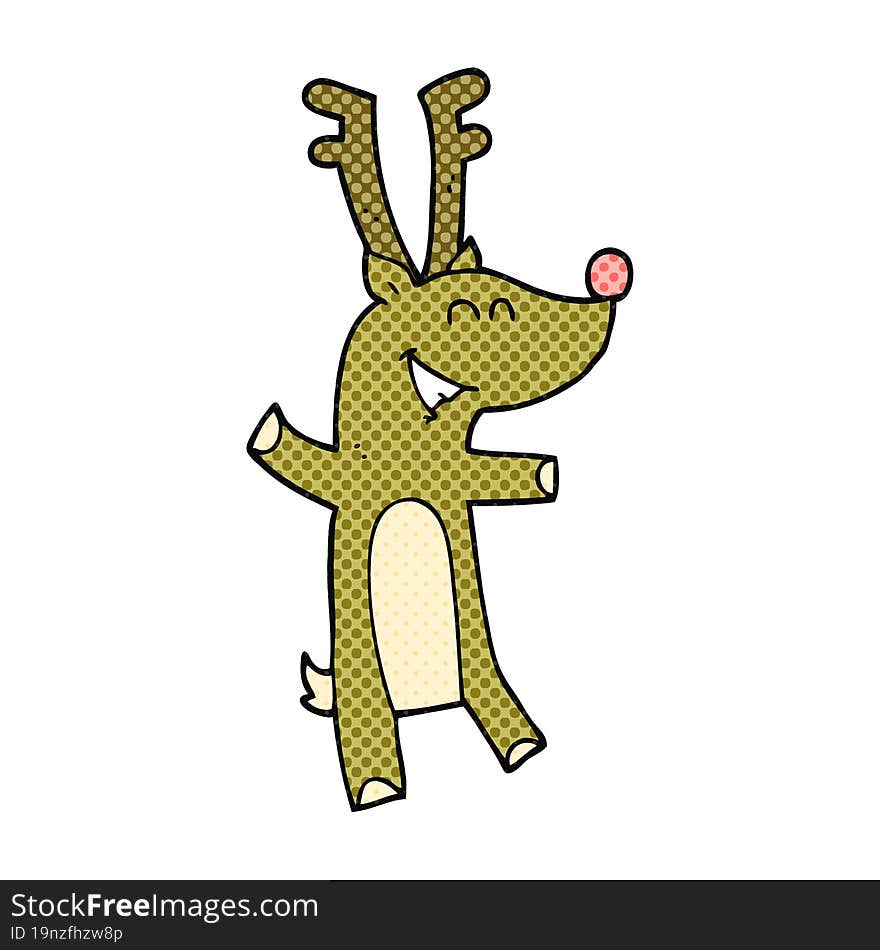 cartoon reindeer