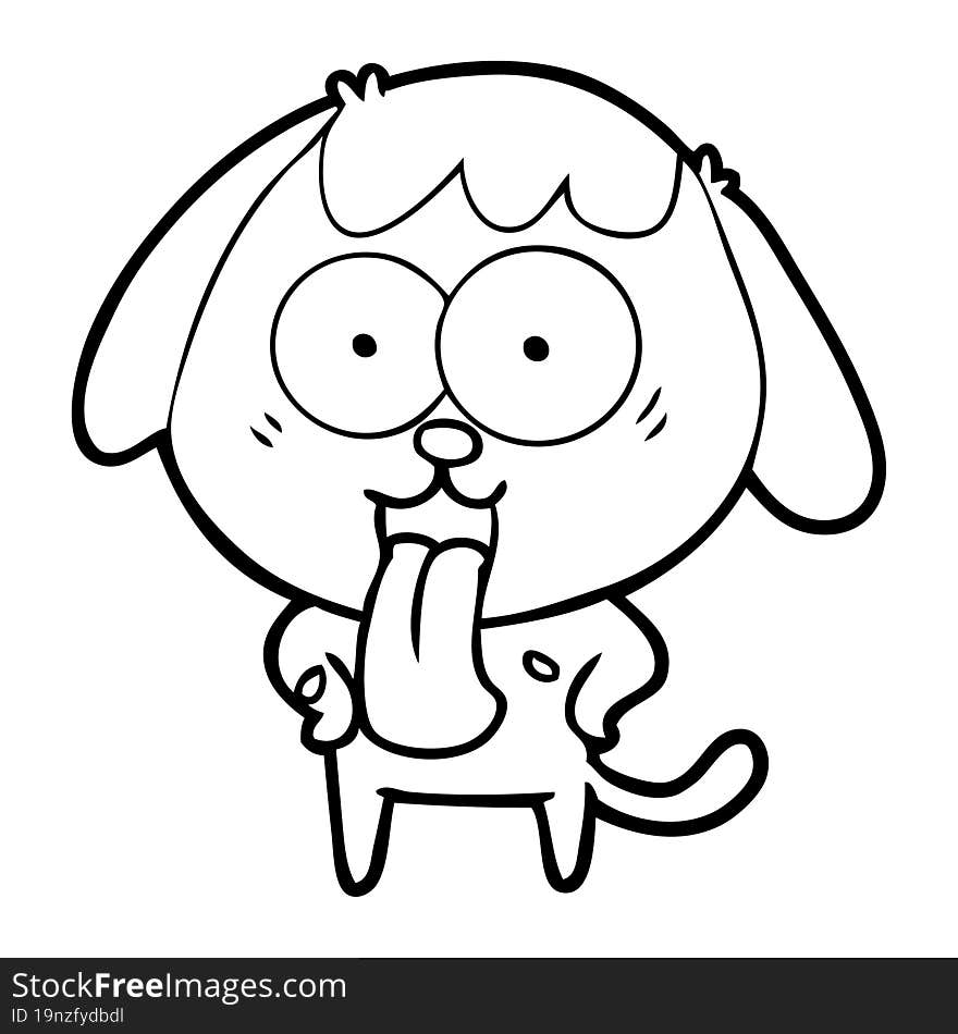 cute cartoon dog. cute cartoon dog