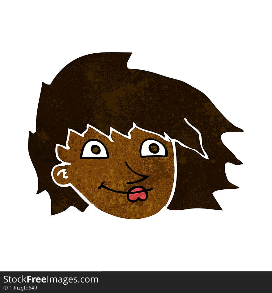 Cartoon Female Face